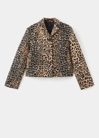 Veste Léopard À Boutons