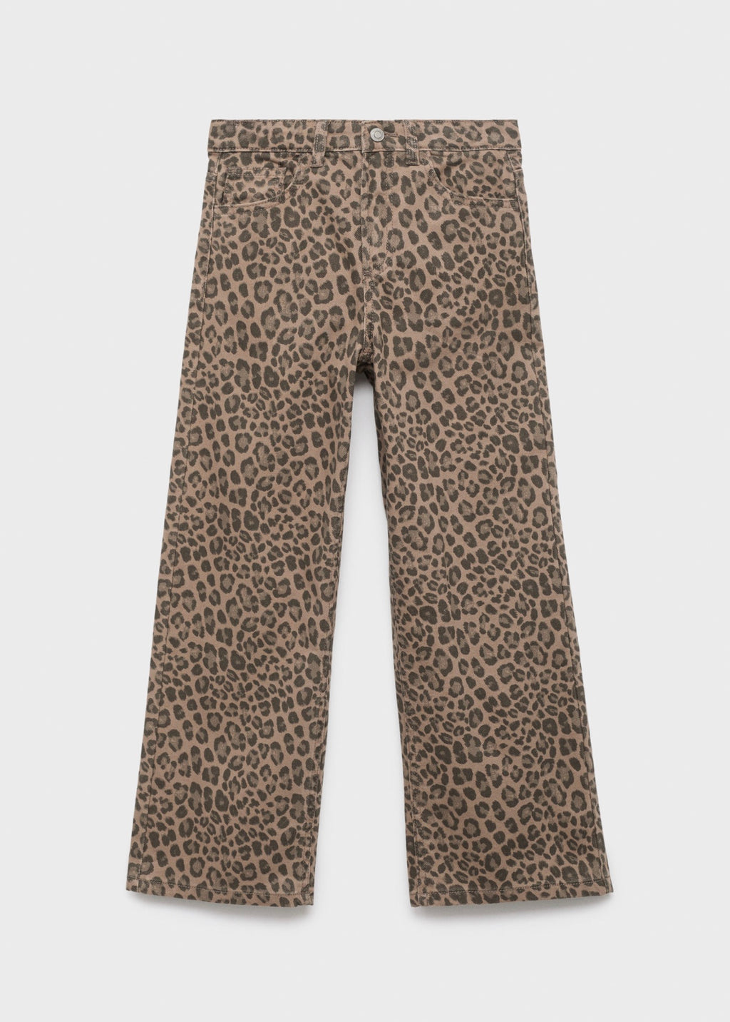 Jean Leopard Marron - Fille