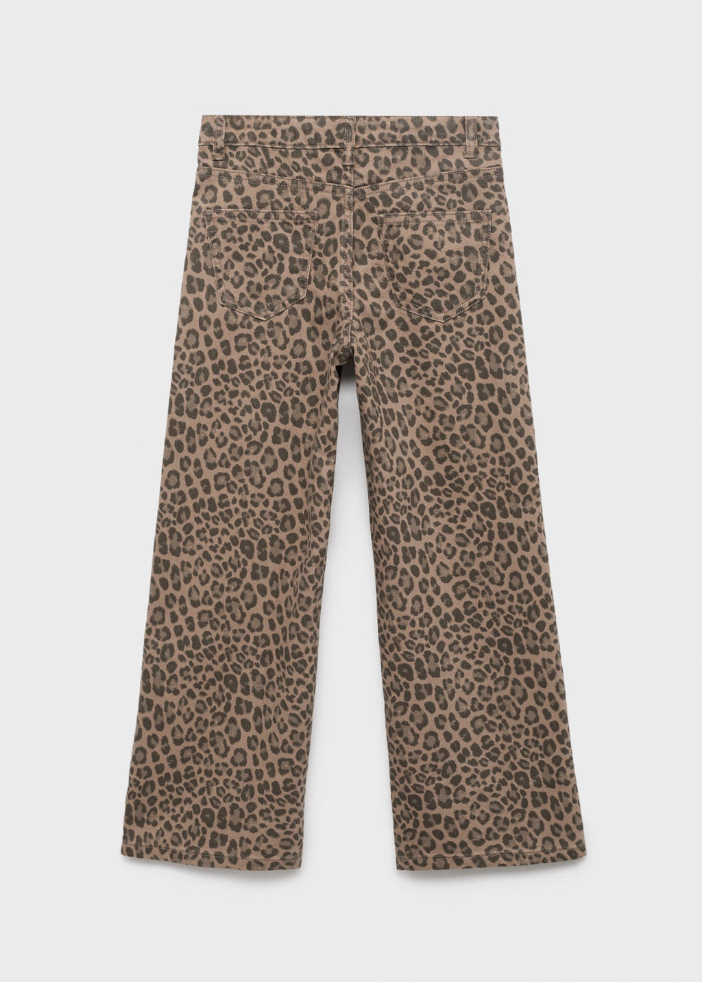Jean Leopard Marron - Fille