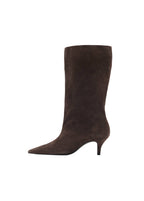 Bottes En Daim À Talons Kitten