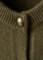 Cardigan Maille Épaisse À Boutons
