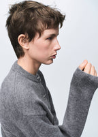 Cardigan Maille Épaisse À Boutons