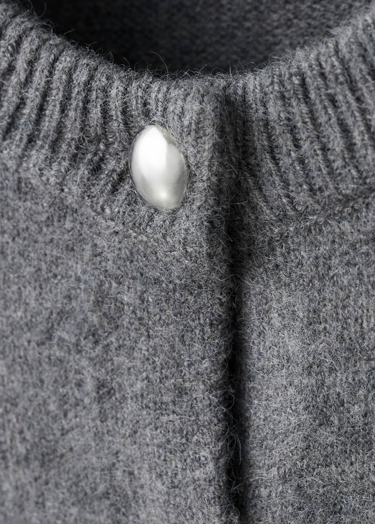 Cardigan Maille Épaisse À Boutons