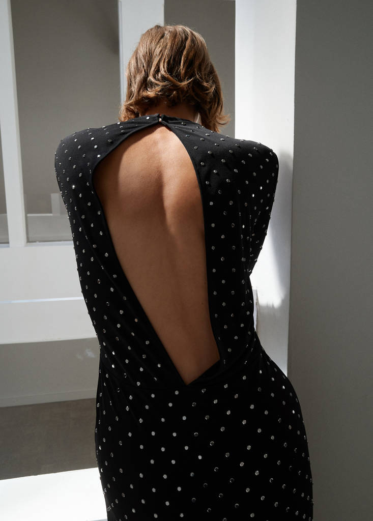 Robe Cristaux Dos Nu