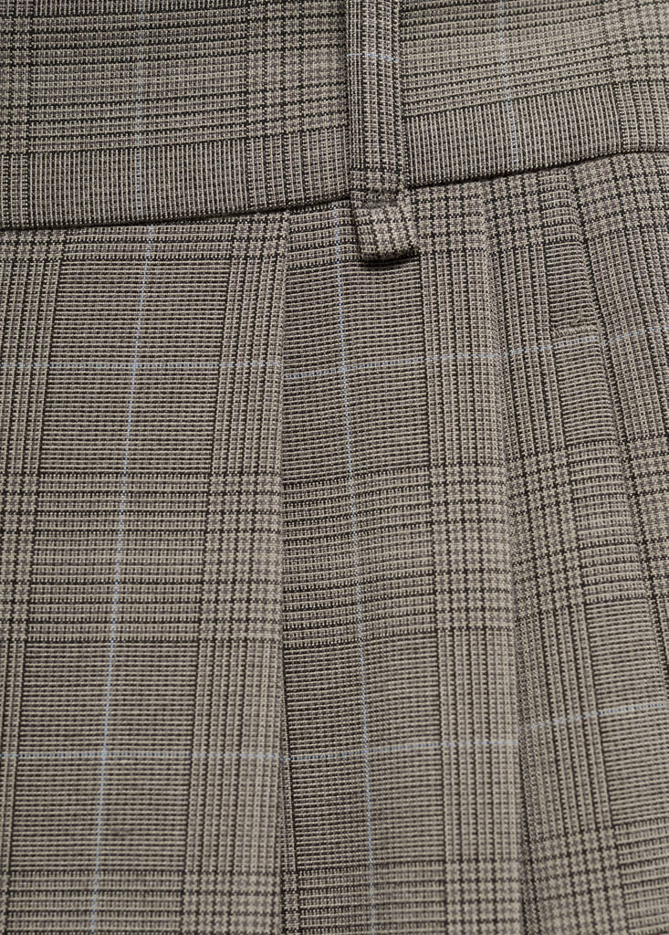Pantalon De Costume Wide Leg À Carreaux