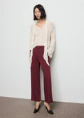 Pantalon Droit Taille Haute