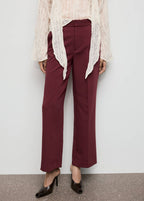 Pantalon Droit Taille Haute