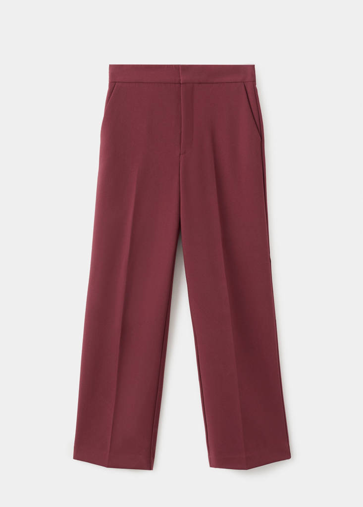 Pantalon Droit Taille Haute
