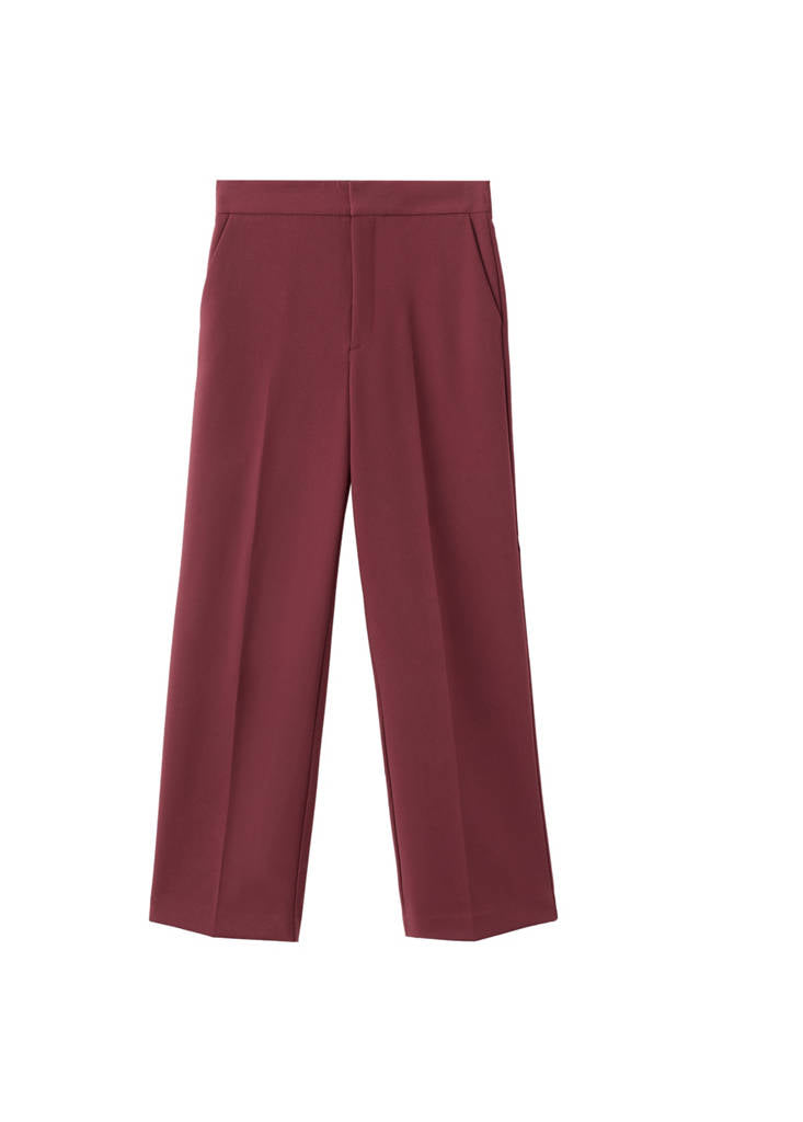 Pantalon Droit Taille Haute