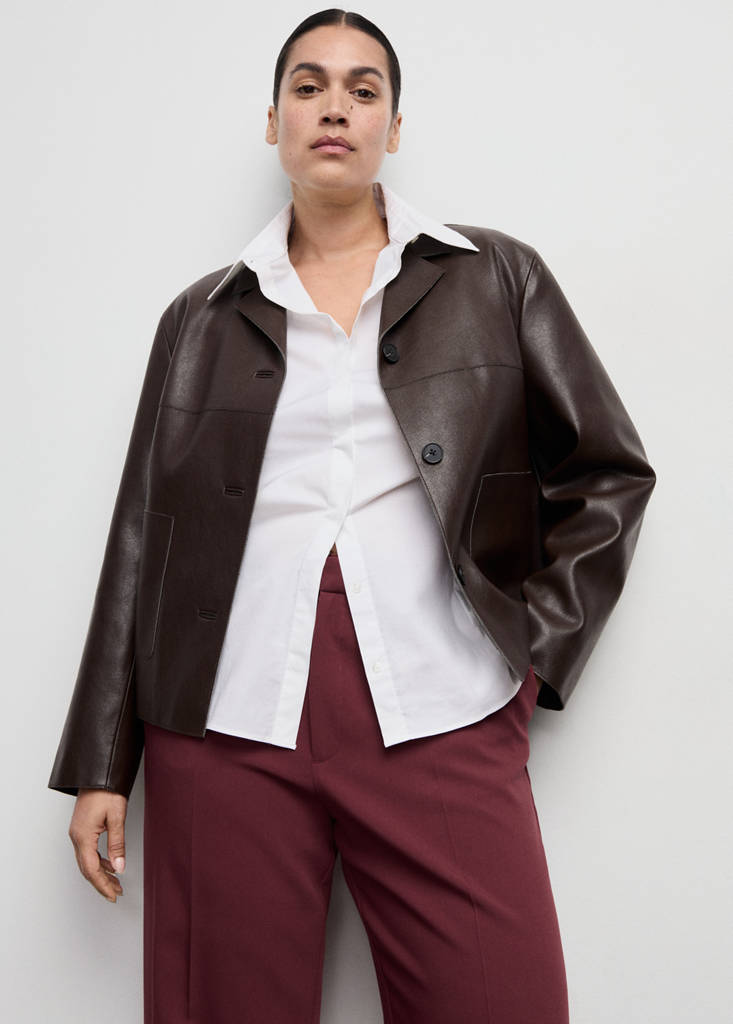 Pantalon Droit Taille Haute