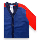 Jacadi - Cardigan Bleu Et Rouge - 8 Ans