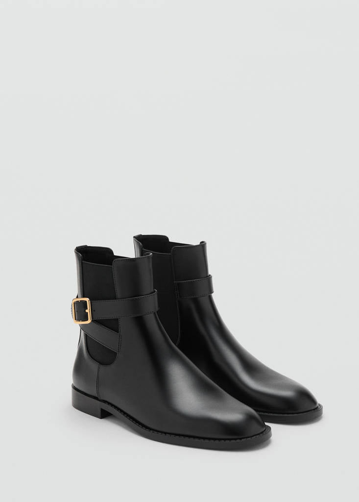 Bottines Boucle Empiècement Élastique