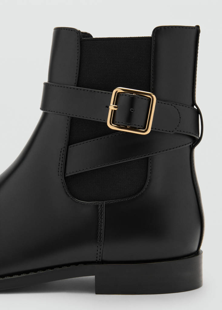 Bottines Boucle Empiècement Élastique