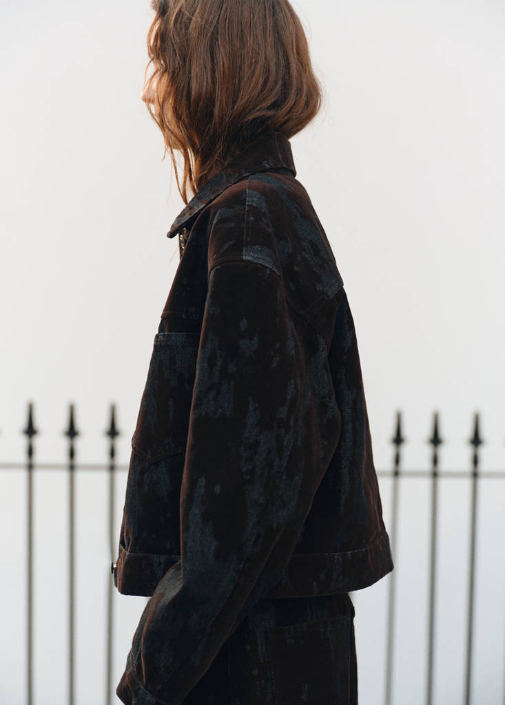Veste En Denim Dévoré