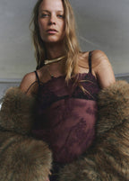Top Brodé Semi-Transparent
