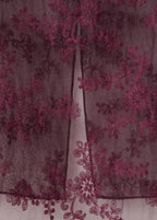 Top Brodé Semi-Transparent