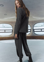 Pantalon De Costume À Carreaux Et Pinces