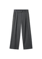 Pantalon De Costume À Carreaux Et Pinces