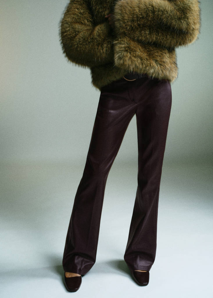 Pantalon Flare Cuir Synthétique