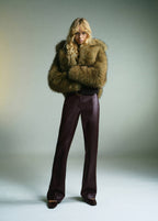 Pantalon Flare Cuir Synthétique