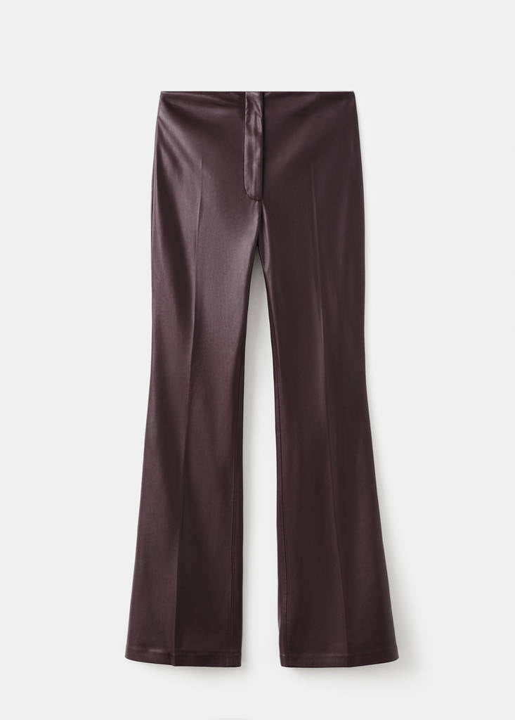 Pantalon Flare Cuir Synthétique