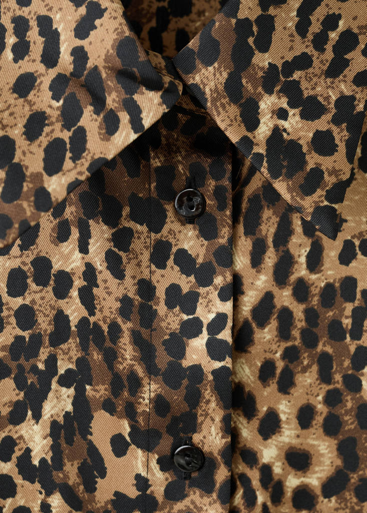 Chemise Satinée Léopard