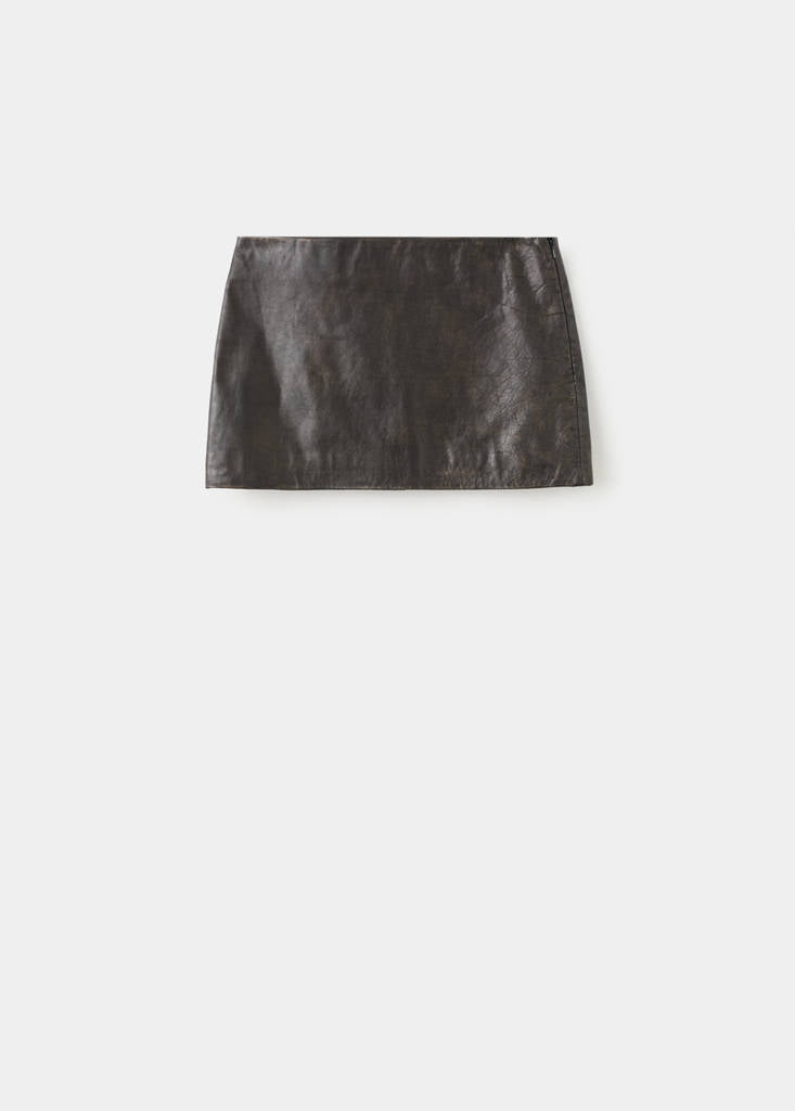 Minijupe Cuir