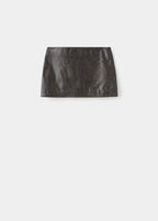 Minijupe Cuir
