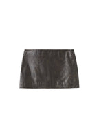 Minijupe Cuir