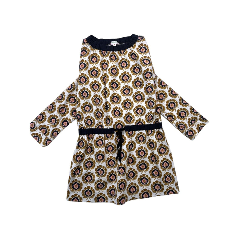 Bonpoint - Robe Manches Longues À Motif Colorés - 8 Ans