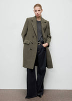 Manteau En Laine À Double Boutonnage