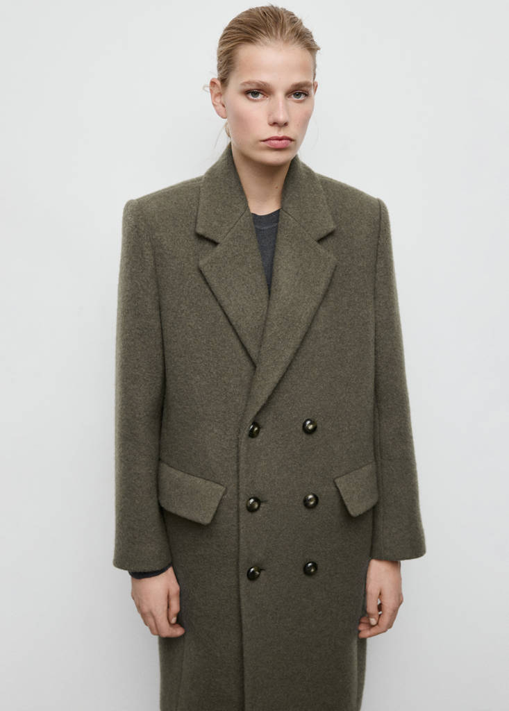 Manteau En Laine À Double Boutonnage