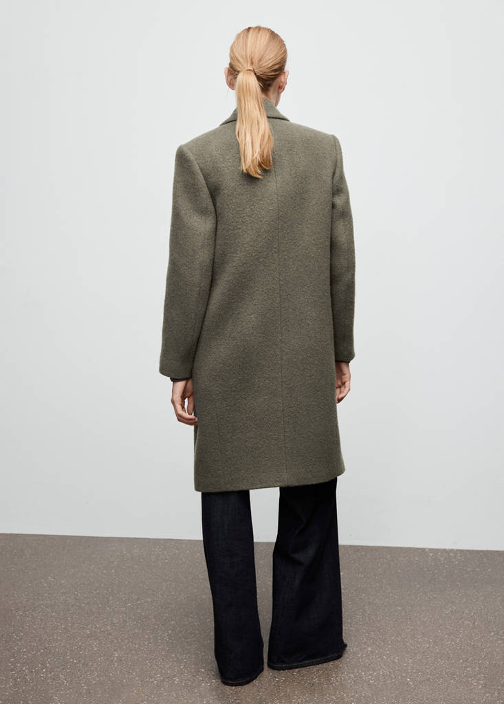 Manteau En Laine À Double Boutonnage