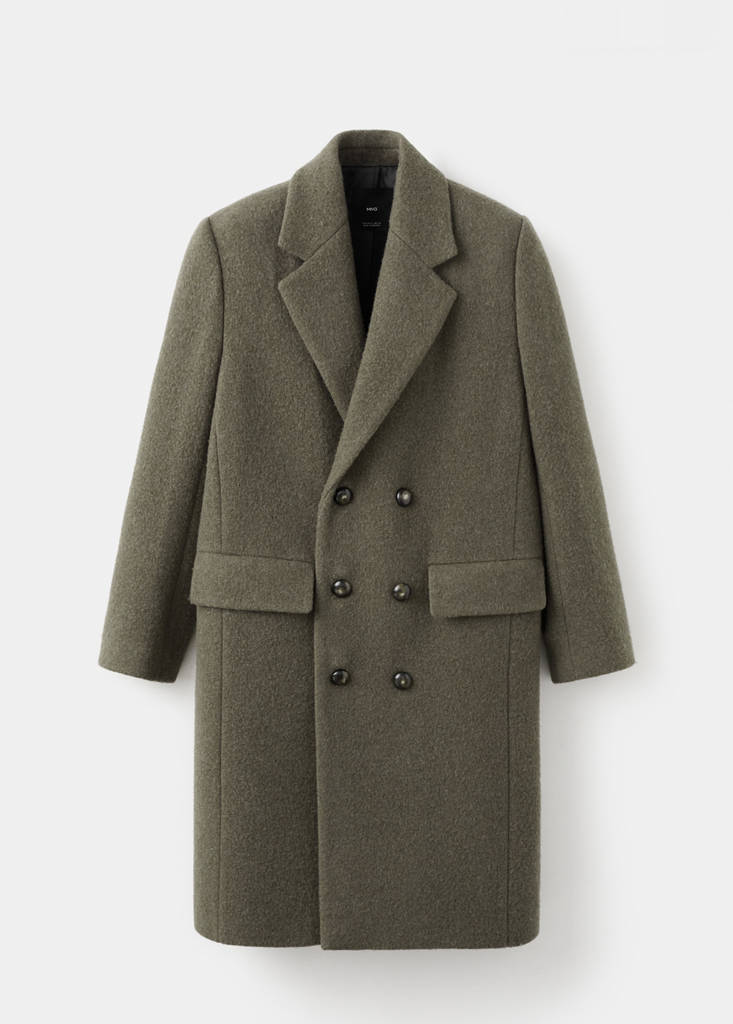 Manteau En Laine À Double Boutonnage