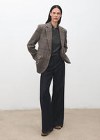 Blazer En Laine À Carreaux