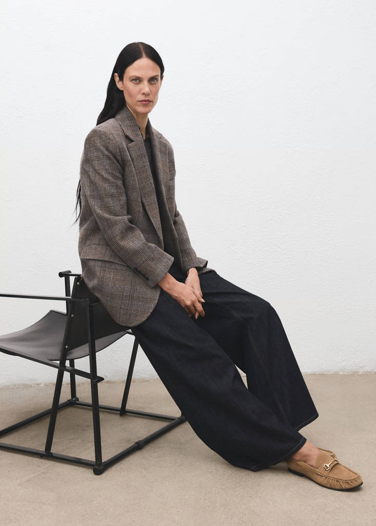 Blazer En Laine À Carreaux
