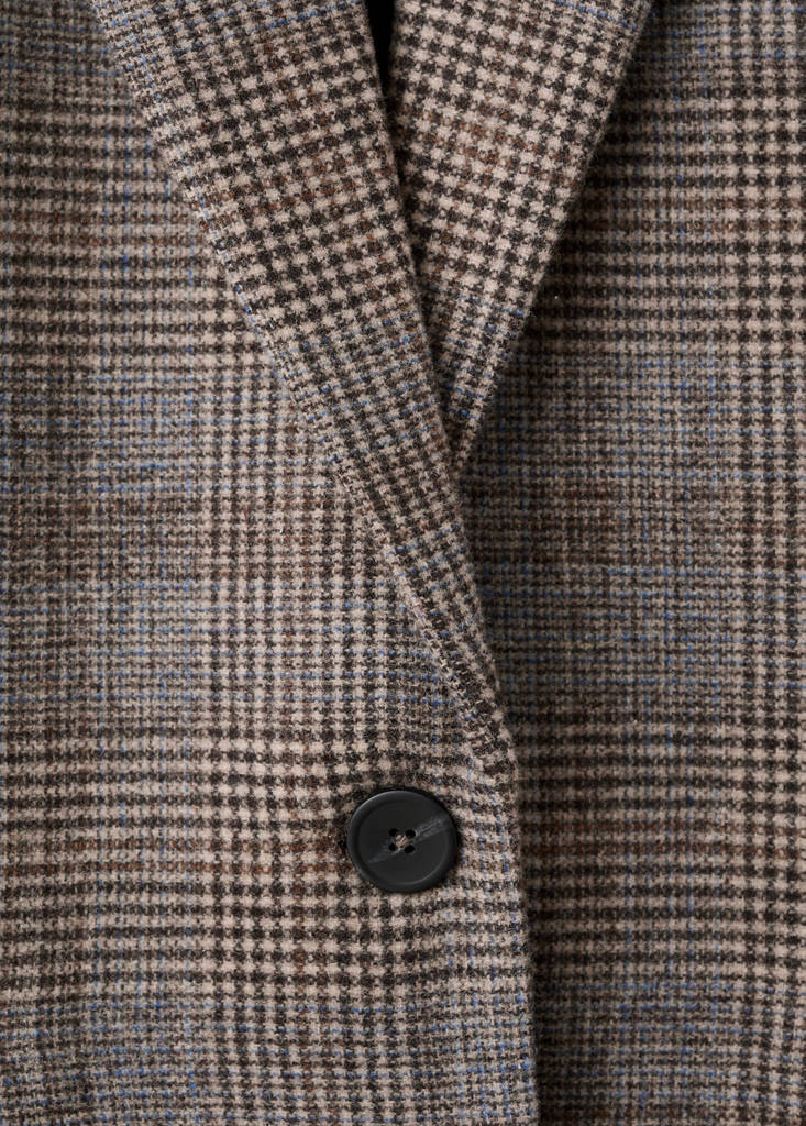 Blazer En Laine À Carreaux