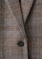 Blazer En Laine À Carreaux