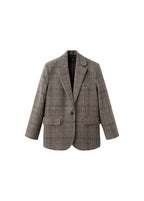 Blazer En Laine À Carreaux