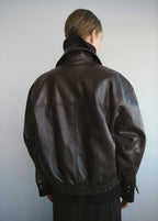 Veste Oversize Cuir Synthétique