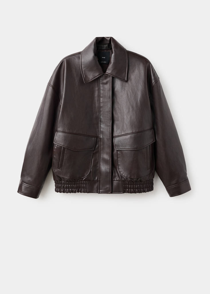 Veste Oversize Cuir Synthétique