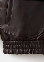 Veste Oversize Cuir Synthétique