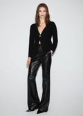 Veste En Maille Bouton Bijou