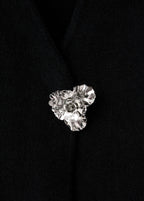Veste En Maille Bouton Bijou