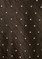 Top Satin Effet Froissé Strass