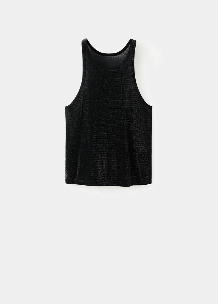 Top Emmanchures Américaines Avec Strass