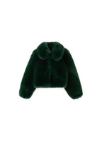 Veste Crop Fausse Fourrure