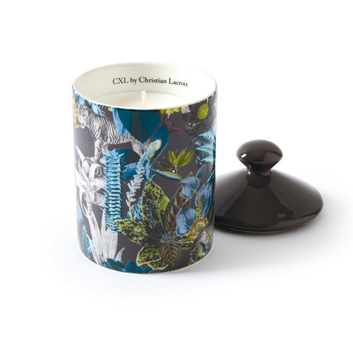 Zanzibar - Bougie Parfumée En Pot De Porcelaine - Zanzibar Gris Foncé - Poudre De Saffran - Durée De Combustion 65H