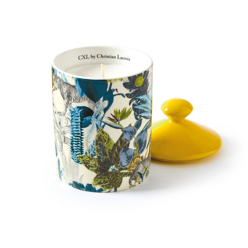 Zanzibar - Bougie Parfumée En Pot De Porcelaine - Zanzibar Jaune - Fruits Rouges - Durée De Combustion 65H