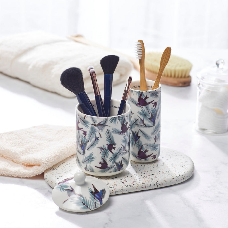 Birds - Diffuseur En Porcelaine - Birds Blanc - Jasmin & Ylang